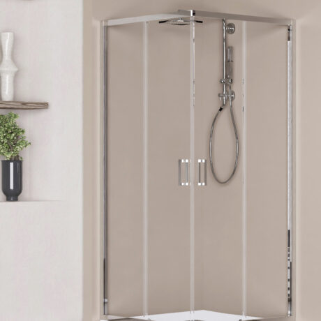Box Doccia Angolare 80x80 cm – Ampio e Luminoso Serie VT 200